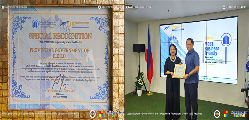 Iloilo Province Advances Once Again As Top 5 Finalist In 2025 Most Business-Friendly LGU Awards – Provincial Level